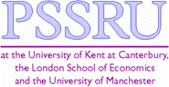 PSSRU at the Universities of Kent at Canterbury, the London Schoool of Economics and the University of Manchester logo