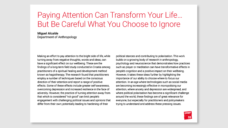 Paying Attention Can Transform Your Life... But Be Careful What You Choose to Ignore