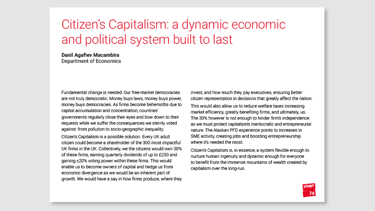 Citizen's Capitalism: : a dynamic economic and political system built to last