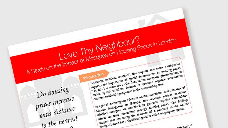 Love Thy Neighbour? A Study on the Impact of Mosques on Housing Prices in London