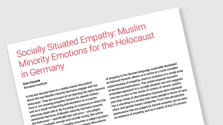 Socially Situated Empathy: Muslim Minority Emotions for the Holocaust in Germany