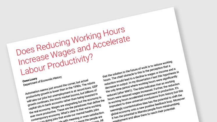 Does Reducing Working Hours Increase Wages and Accelerate Labour Productivity?