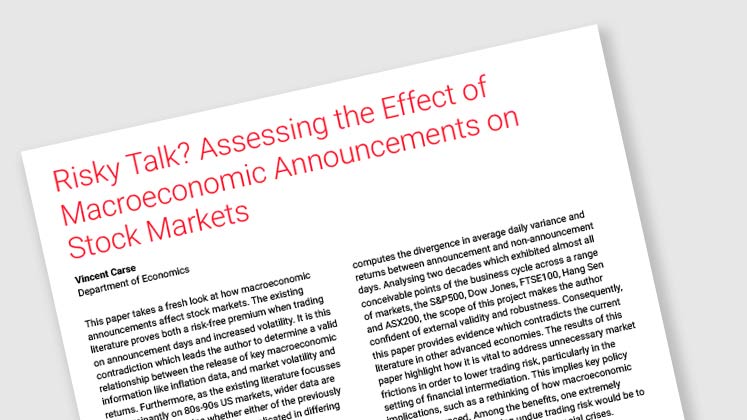 Risky Talk? Assessing the Effect of Macroeconomic Announcements on Stock Markets
