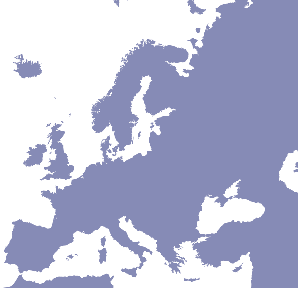 Map of europe graphic