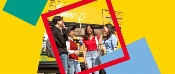 Happy students at LSE