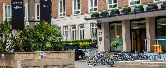 A view of Bankside House accommodation building