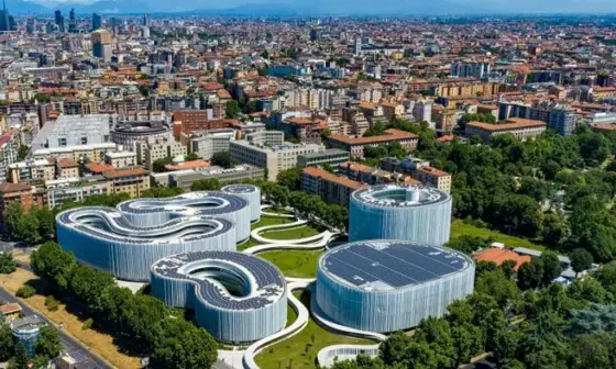Bocconi campus aerial view