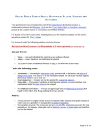 Digital reach survey cover