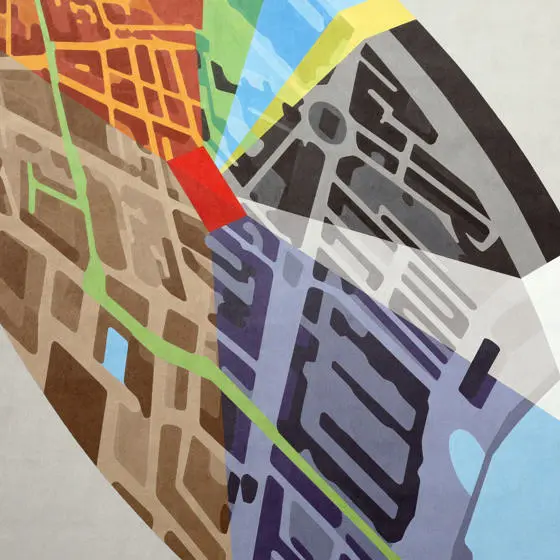 The mural Spectra on campus at LSE