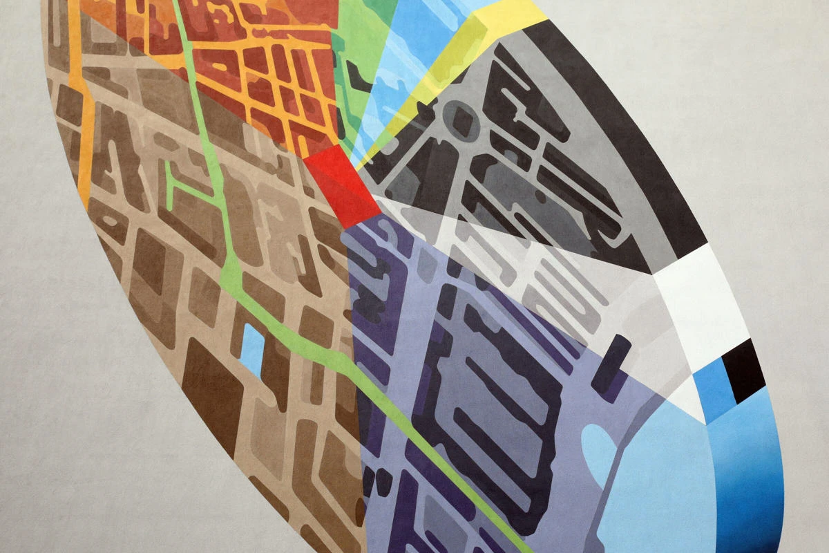 The mural Spectra on campus at LSE