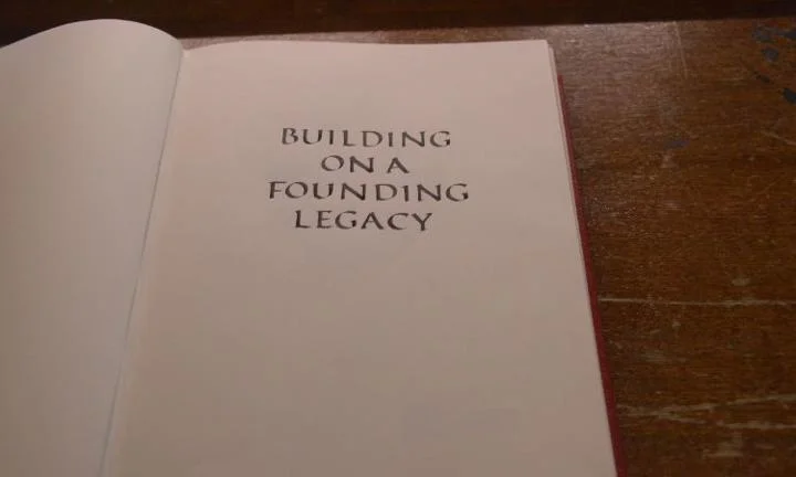 Building on a founding legacy page from the Legacy Book