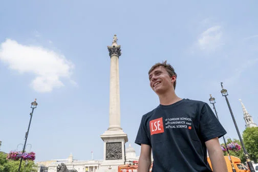 LSE Student in Trafalgar Square