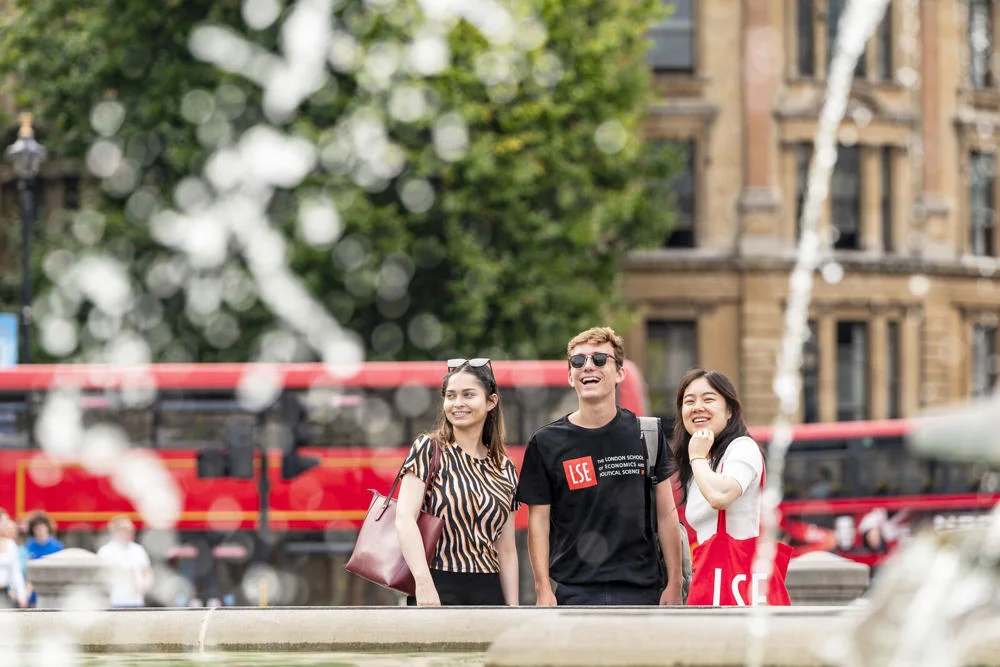 LSE students in Trafalgar Square, London