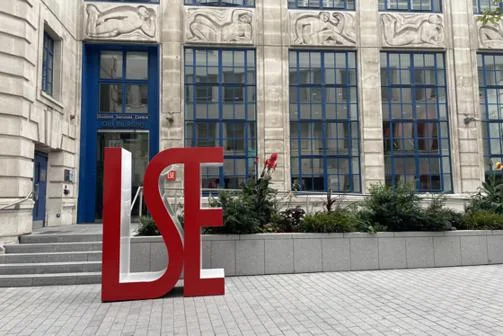 LSE letters on campus