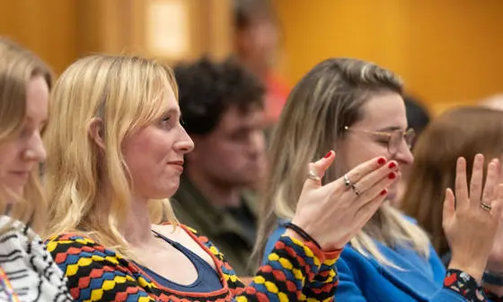 Event audience clapping