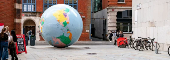 LSE's upside-down globe
