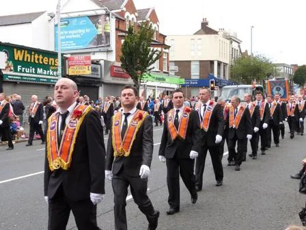 Orange Order parade, Belfast, courtesy of Sam Woodcock woodysj82 Flickr Creative Commons Licence