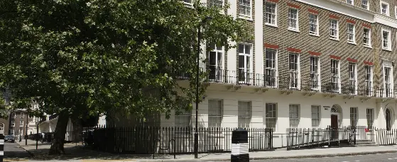 An exterior view of the Passfield Hall accommodation building at LSE