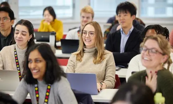 Student in class
