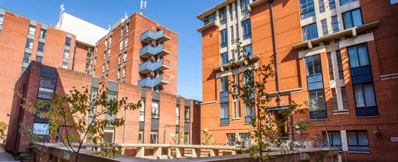 An exterior view of the Rosebery Hall accommodation building at LSE