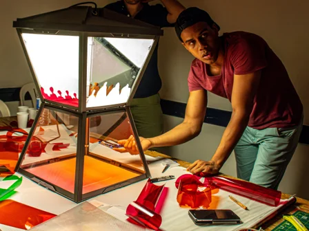 Don Slater research project - man with a lantern