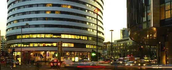 An exterior view of the urbanest Westminster Bridge accommodation building at LSE