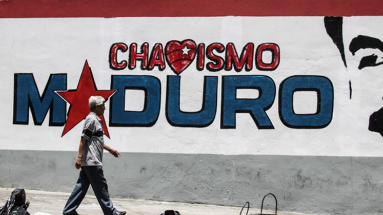 grafitti drawing of Maduro/Chavismo