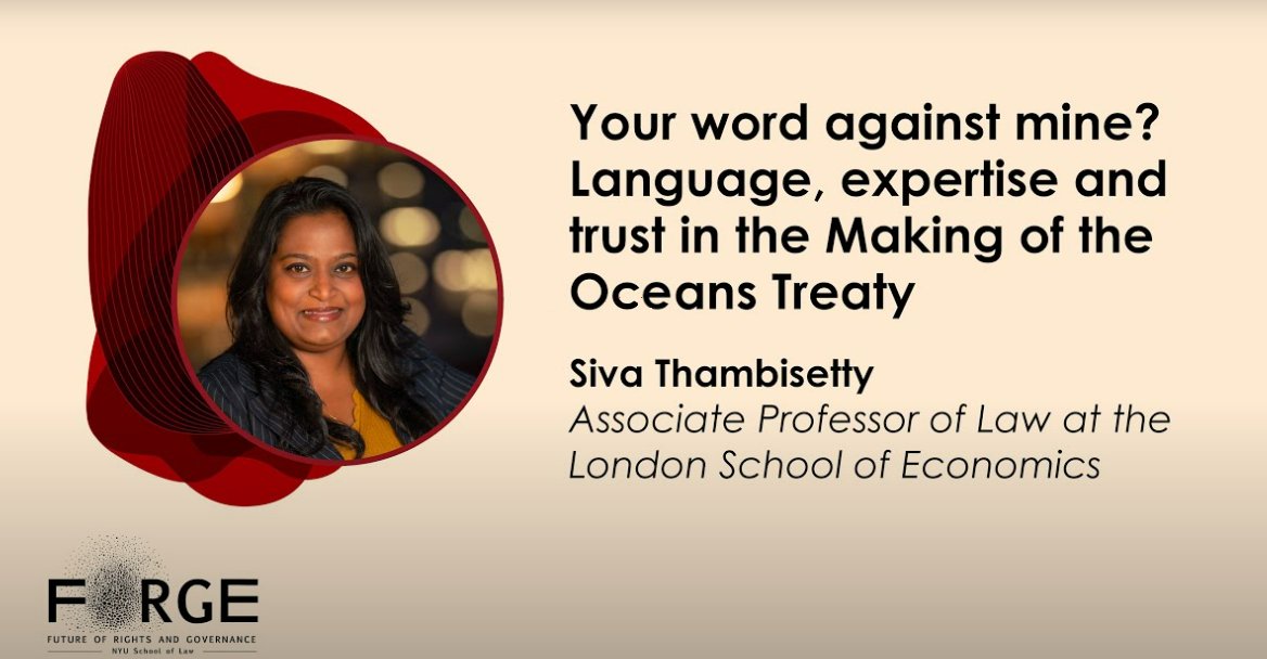Language, expertise & trust in the Making of the Oceans Treaty