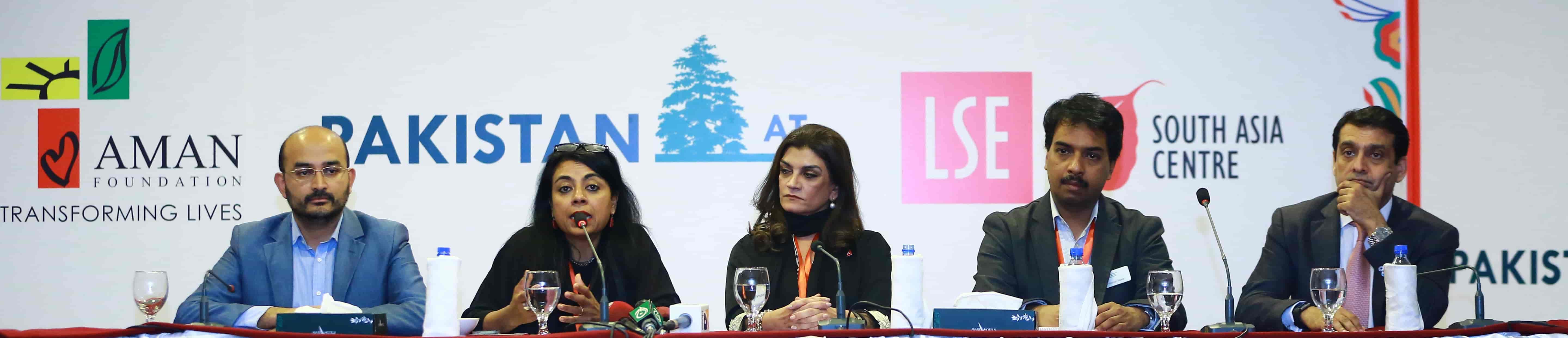 press conference at LSE Pakistan Summit