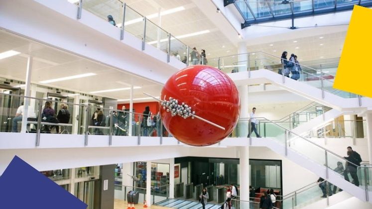 Atrium in the New Academic Building