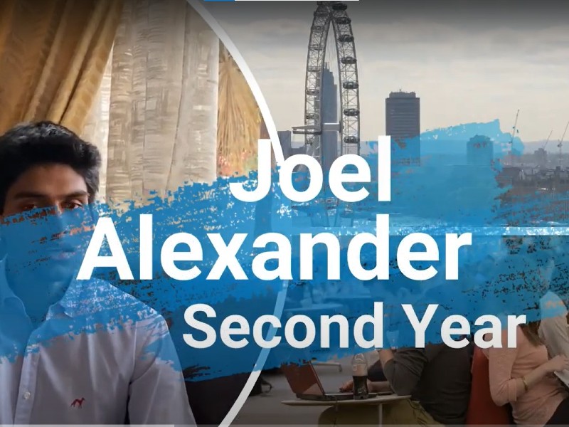 Joel Alexander shares his second year experience