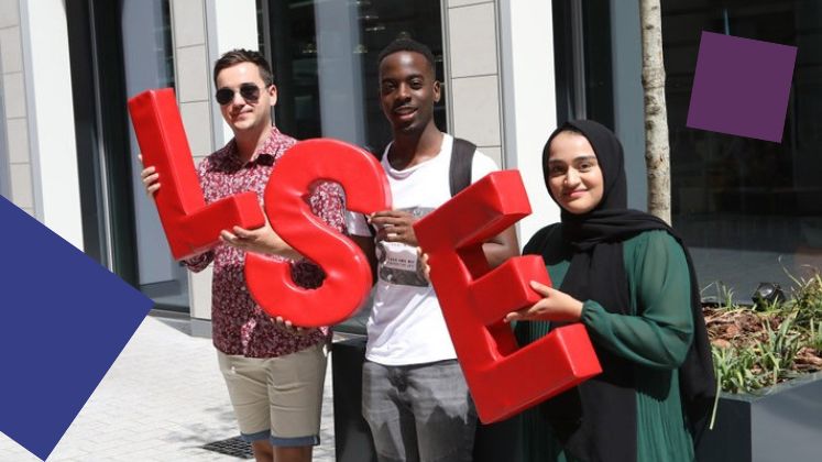 students with LSE letters