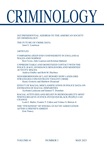 Criminology Journal Cover June 2023