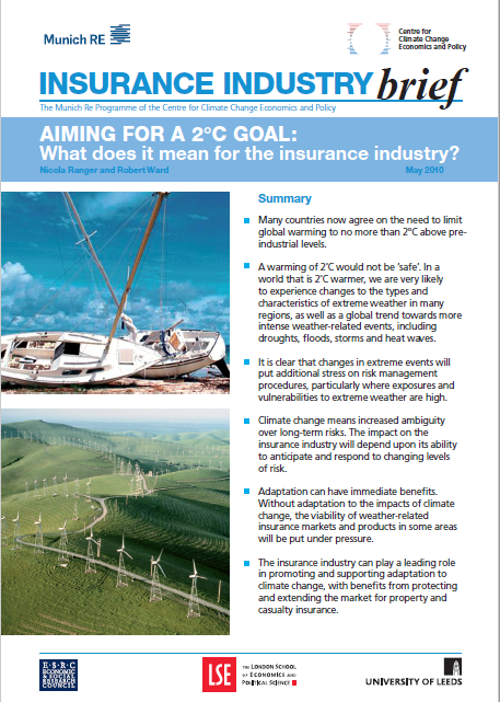 Munich Re Aiming for a 2C Goal cover