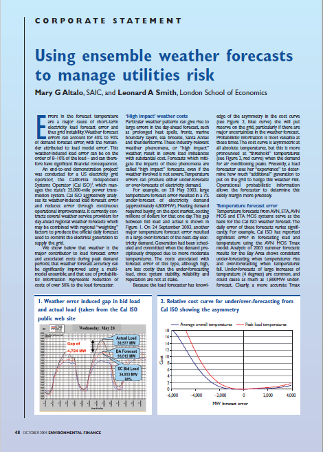 Using ensemble weather forecasts to manage utilities risk image