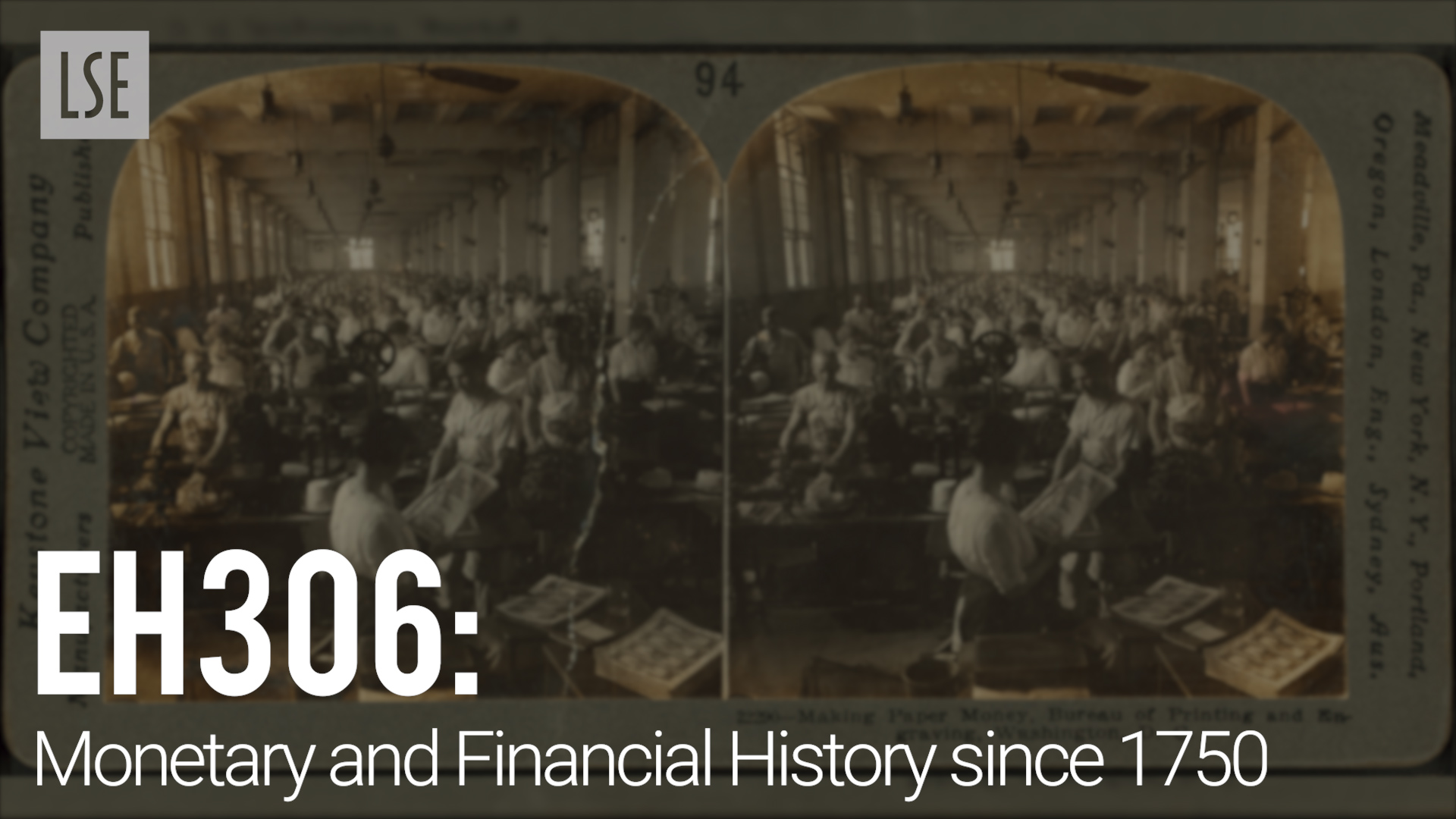 EH306 - Monetary and Financial History since 1750, by Dr Olivier Accominotti
