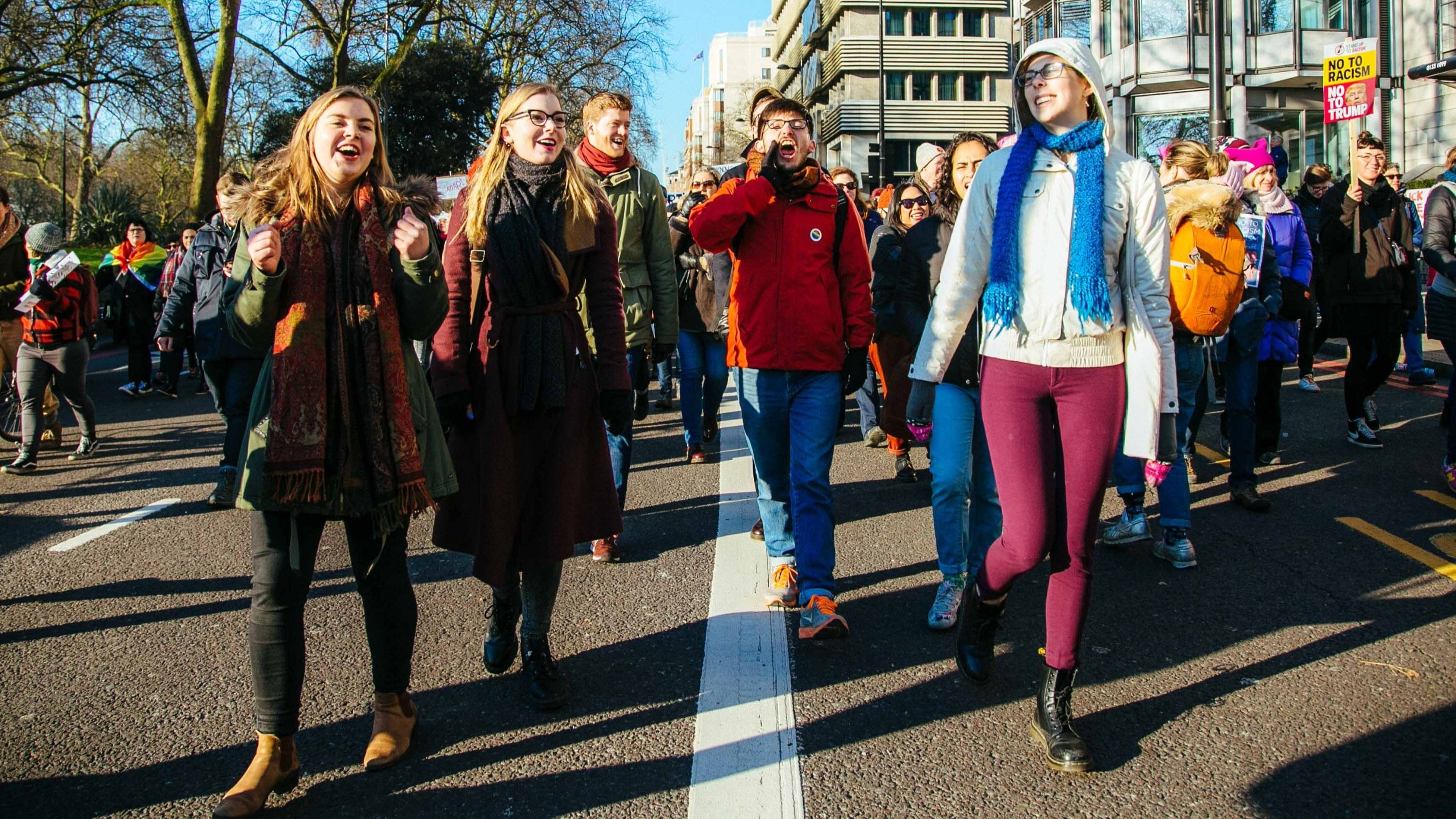 MSc students marching 16 9