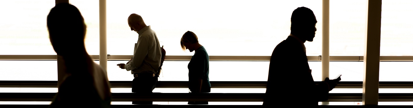 People in an airport