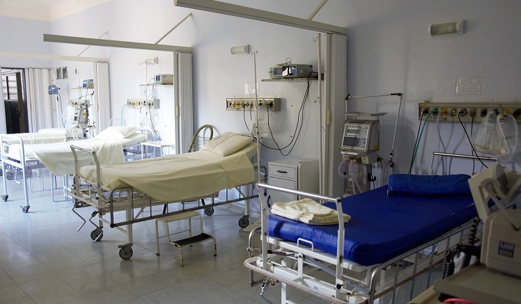 This is a picture of hospital beds