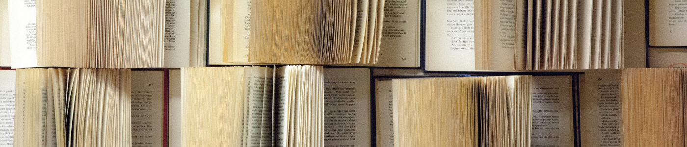 Books close up_stock image 1400x300