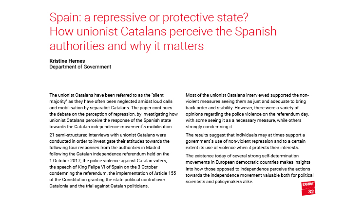Spain: a repressive or protective state?