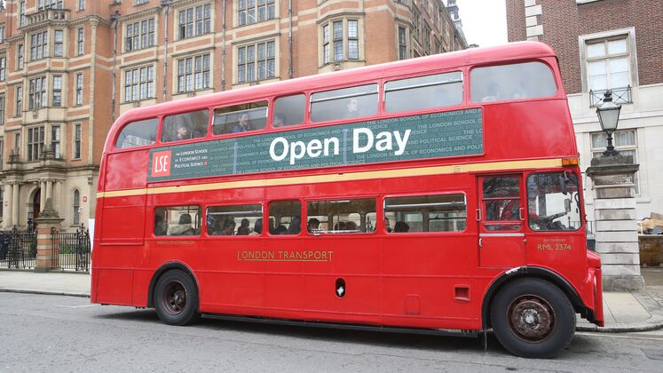 LSE Open Day Red London Bus