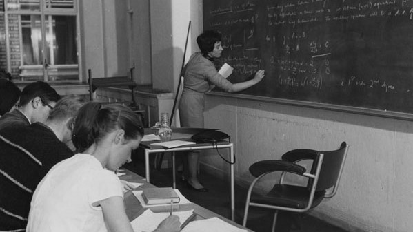 Kathleen Spitz teaching in 1964
