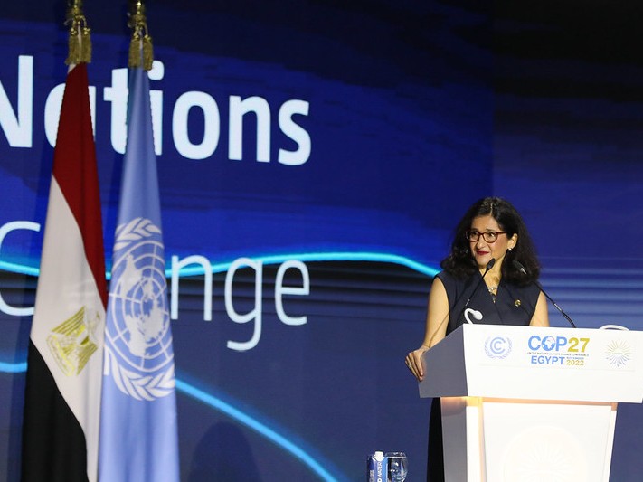 Minouche Shafik gives speech at COP27 opening ceremony