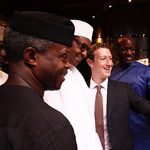 Mark Zuckerberg in Aso Rock in Nigeria