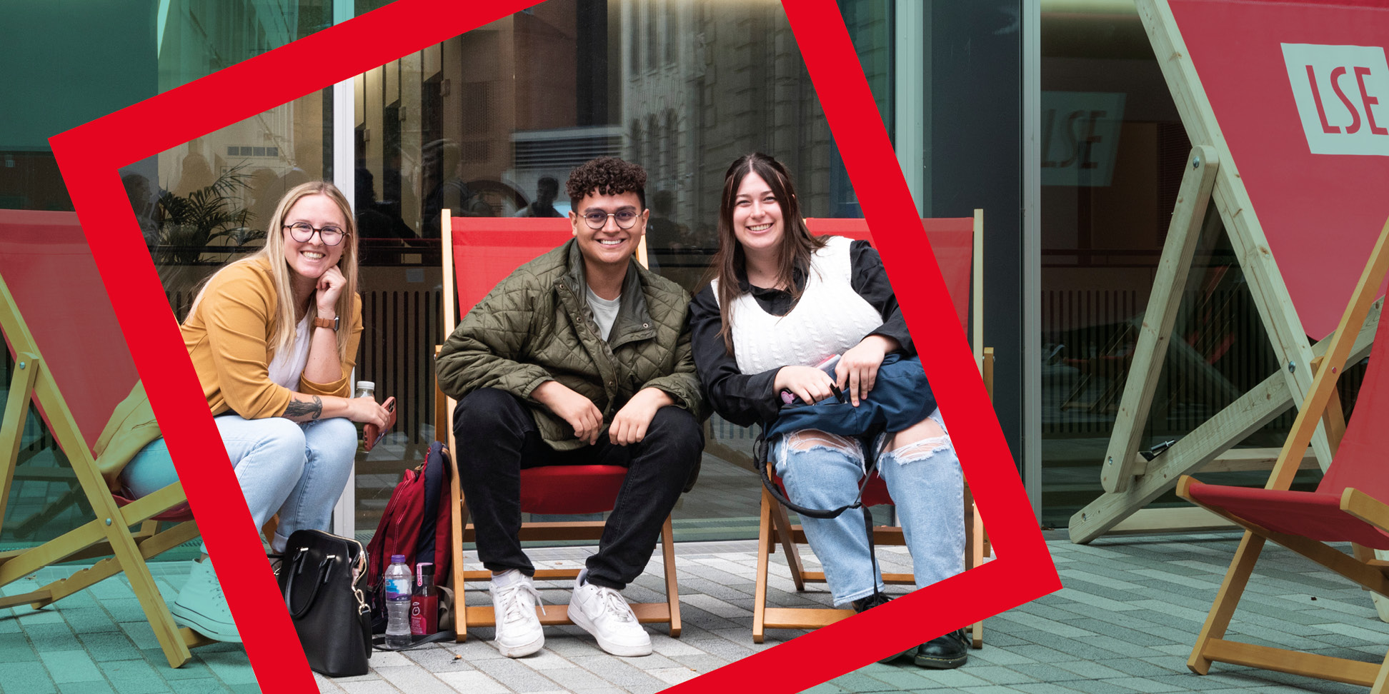 Happy students at LSE