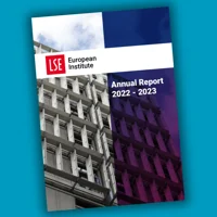 Annual report cover 2023 square light blue