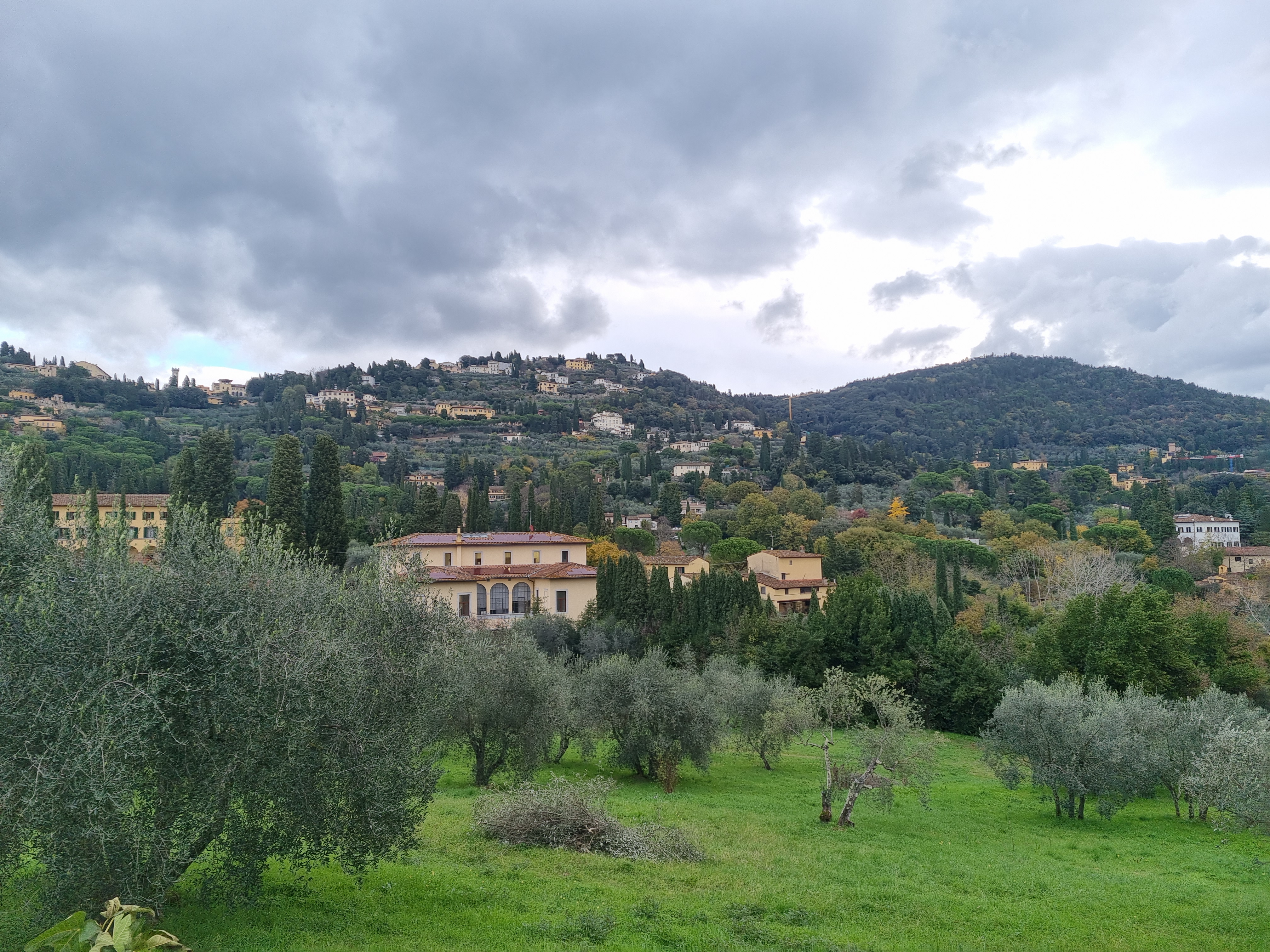 A photo of EUI's campus, nestled in the hills above Florence. 