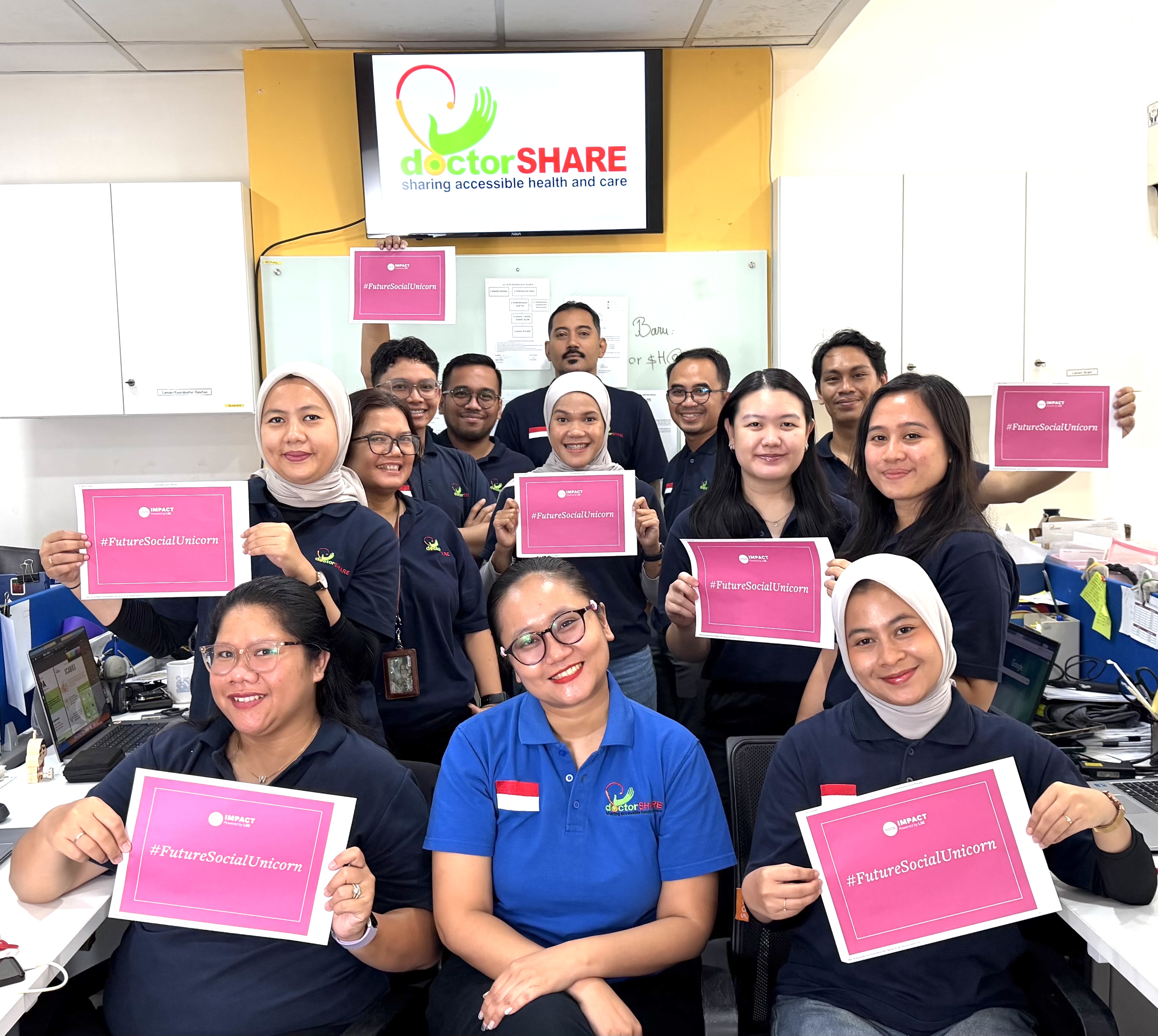 The team from doctorSHARE, based in Indonesia 
