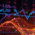 Graphic with stock market numbers and the text "error on execution"
